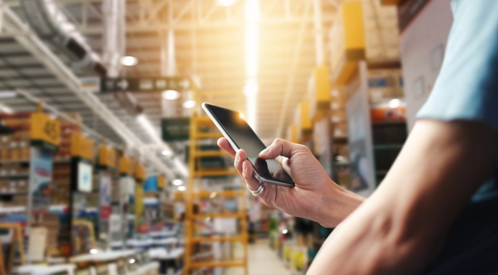 warehouse worker tracking with smartphone