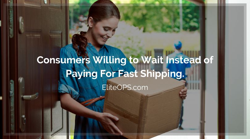 Consumers Willing to Wait Instead of Paying For Fast Shipping - Elite OPS